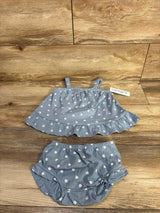NEW Carter's 2pc Tank Top & Bloomer Set Blue sz 18m