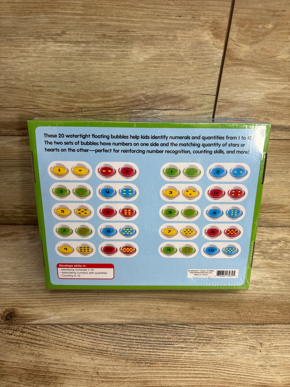NEW Lakeshore Float & Find Number Bubbles