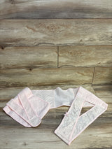 Nuliie Postpartum Belly Wrap with V-Shaped Cross Support Lace Pink