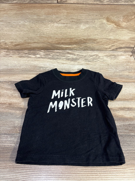 Cat & Jack Milk Monster Shirt Black sz 12m - Me n Mommy To Be