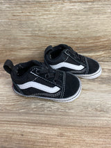 Vans Old Skool 'Black White' Crib Shoes sz 2c