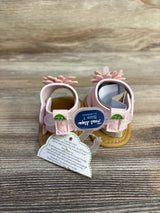 NEW First Steps Pink Leather Flower Sandals sz 1c - Me n Mommy To Be