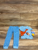 NEW Ms Rachel 2pc Sleepy-Saurus Pajama Set Blue sz 5T