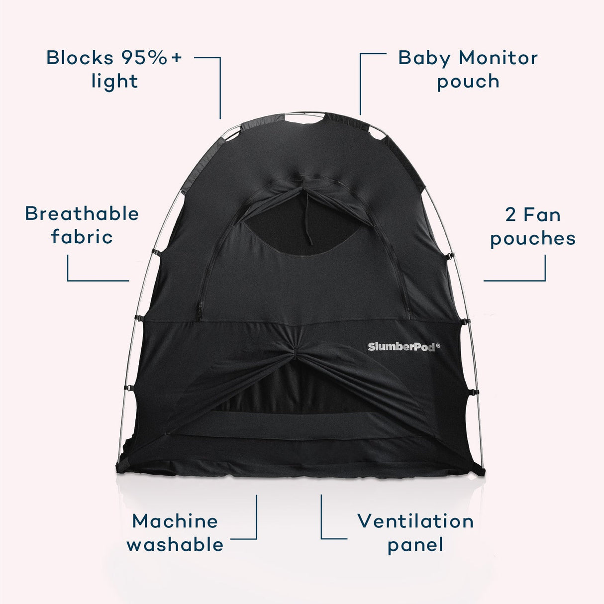 SlumberPod Blackout Sleep Tent, Black