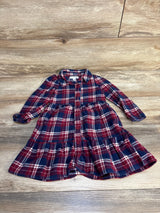 Biscotti Plaid Button Up Dress Red sz 3T