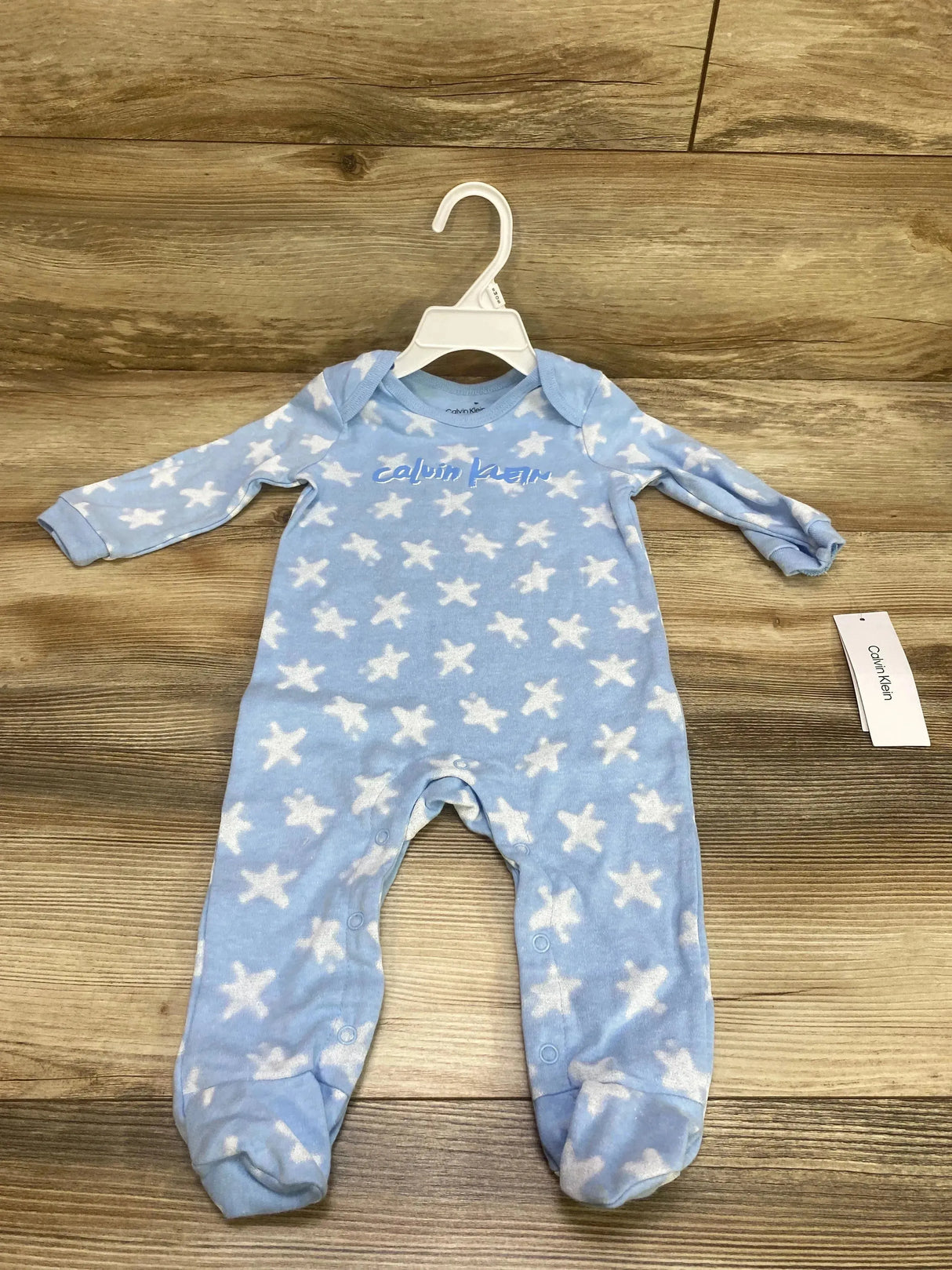 NEW Calvin Klein Footed Coverall Blue sz 6-9m