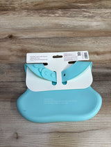 NEW Parent's Choice Silicone Bib, Blue Bat