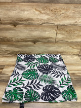 Modern Keiki Swaddle Blanket Green/White/Black