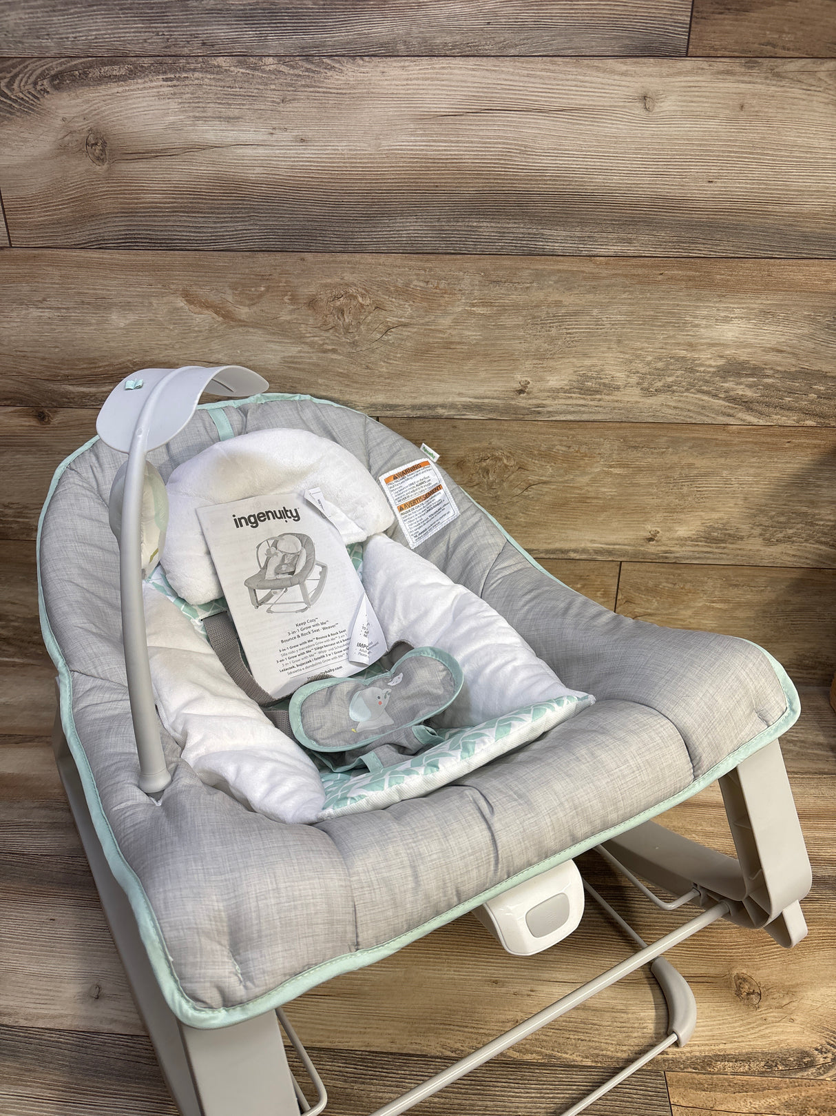 Ingenuity Keep Cozy 3-in-1 Grow with Me Baby Bouncer, Rocker & Toddler Seat Weaver