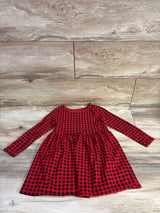 Cat & Jack Buffalo Plaid Dress Red sz 4T