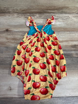 Posh P. Apple Bamboo Bubble Romper Orange sz 18-24m