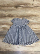 Emma & Elsa Striped Dress Black sz 2T