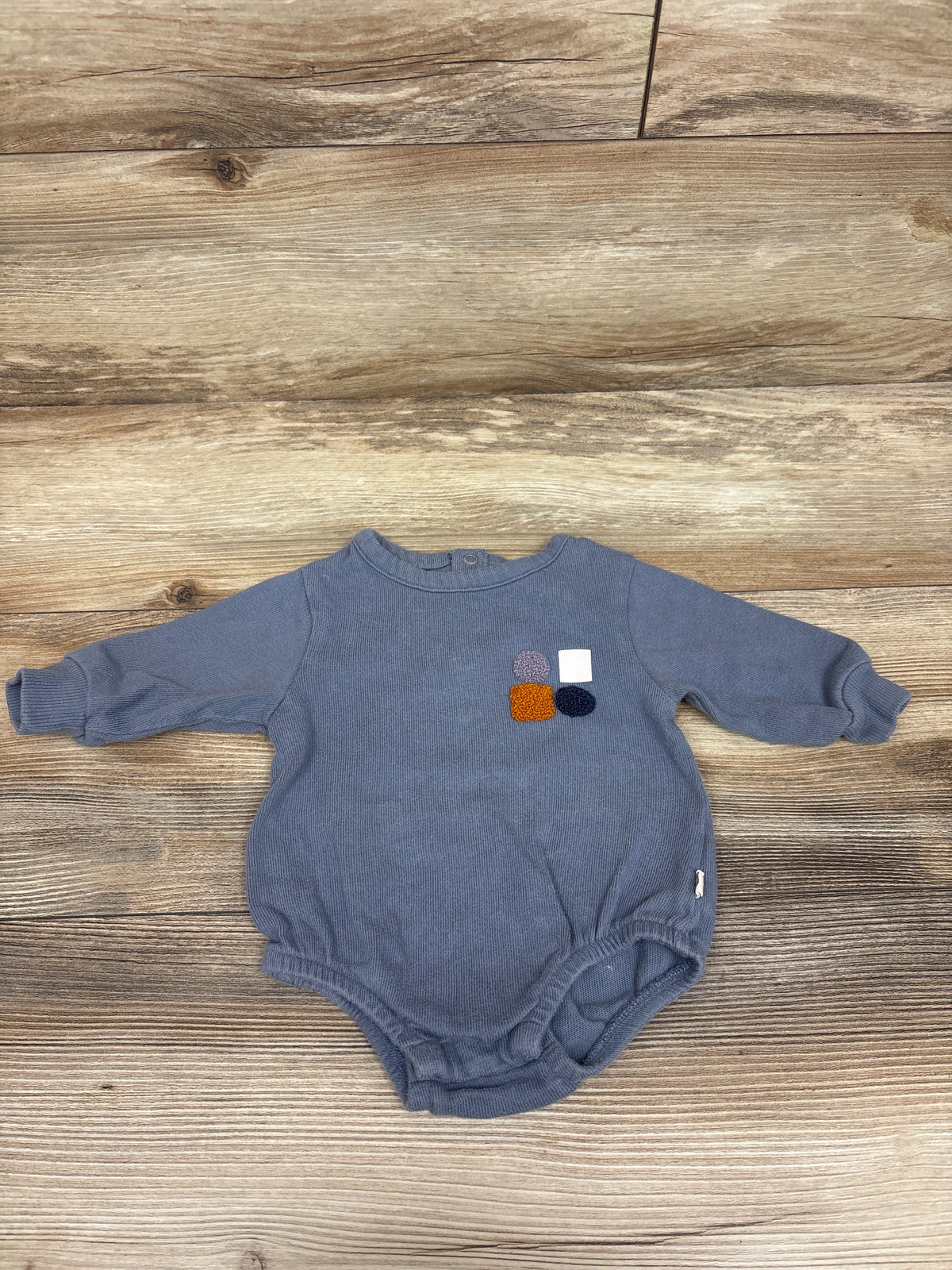 Easy Peasy Sweatshirt Bubble Romper Blue sz 0-3m
