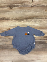 Easy Peasy Sweatshirt Bubble Romper Blue sz 0-3m