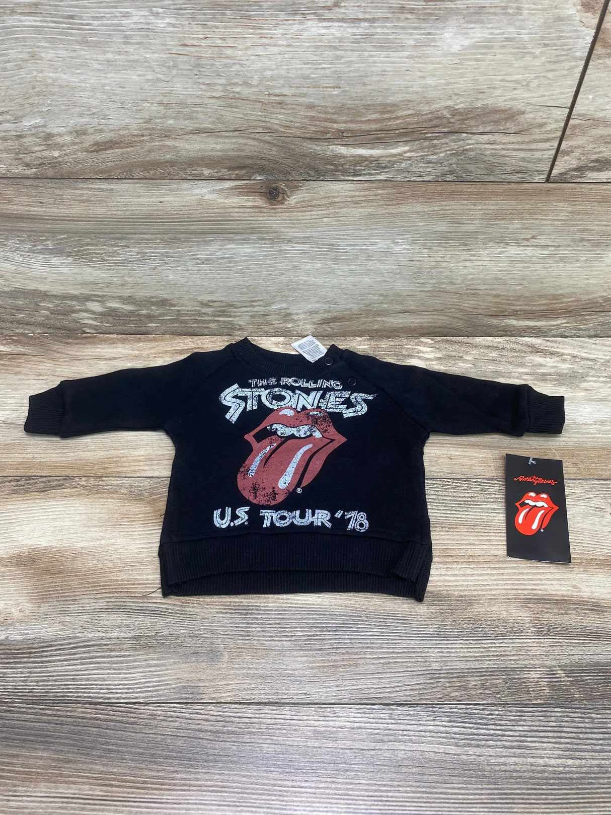 NEW The Rolling Stones Sweatshirt Black sz Newborn