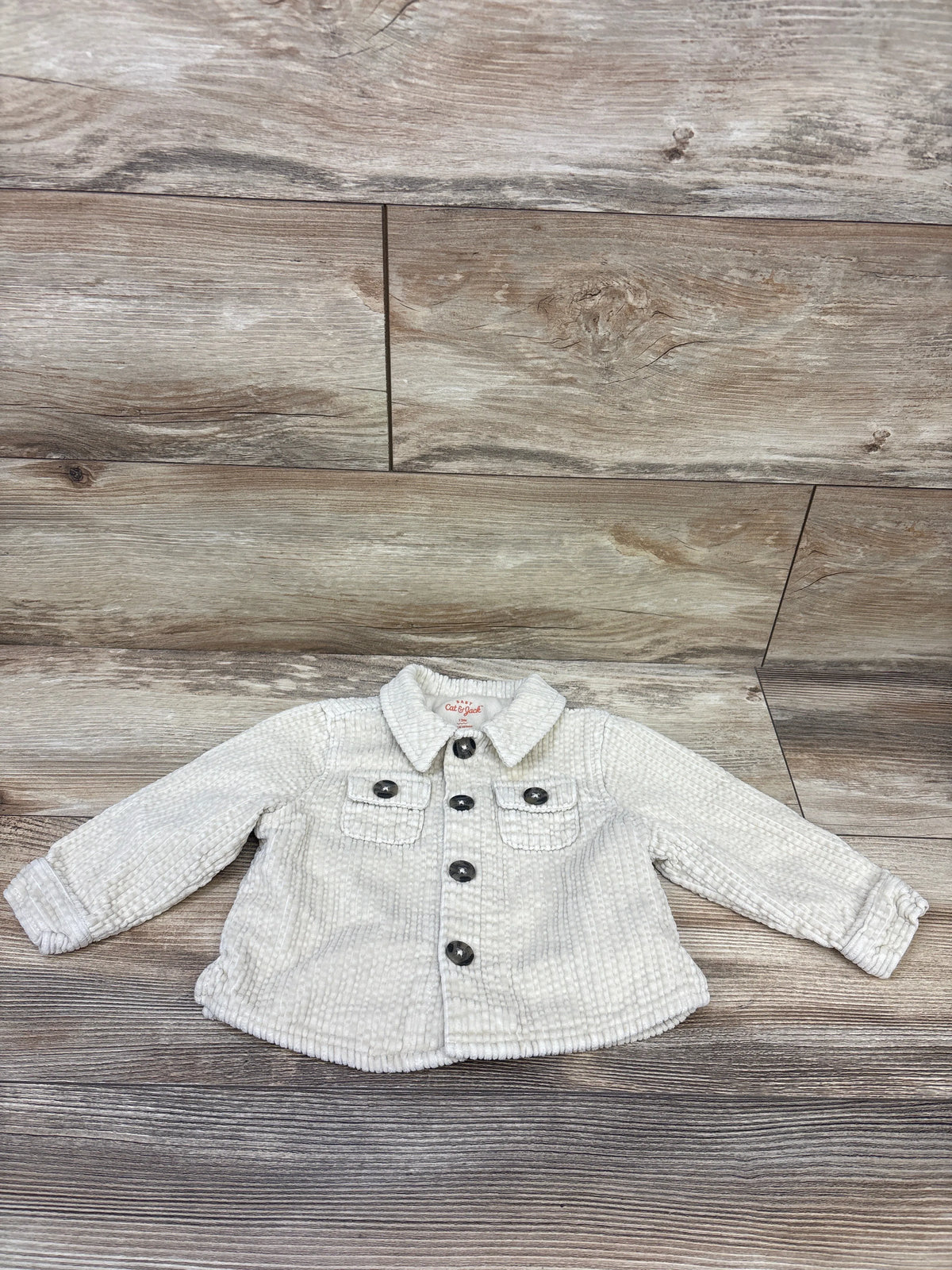 Cat & Jack Corduroy Shacket Beige sz 12m