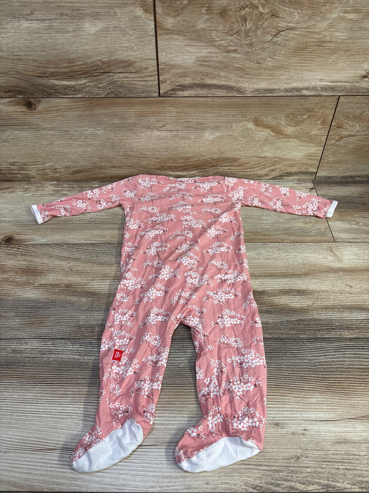 Magnetic Me Modal 'Cherry Blosson' Footie Pink sz 3-6m