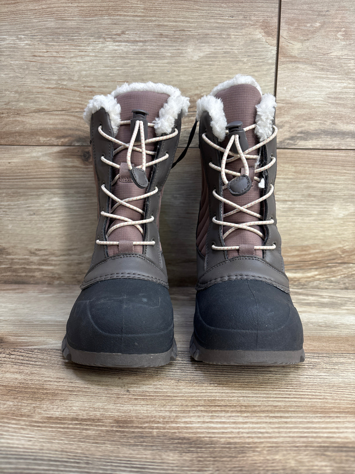 NEW All in Motion Skylar Lace-Up Winter Boots Black sz 1Y