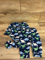 3pc Bodysuit, Pants, & Mittens Set Navy sz 6-9m