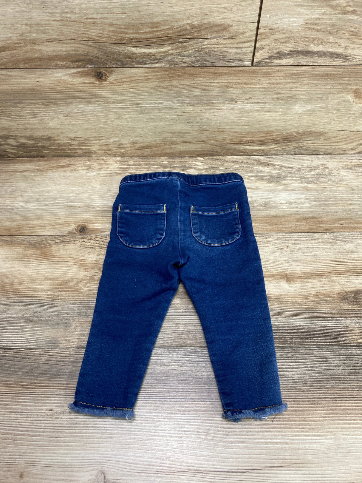 Cat & Jack Raw Edge Hem Pants Blue sz 12m