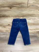 Cat & Jack Raw Edge Hem Pants Blue sz 12m