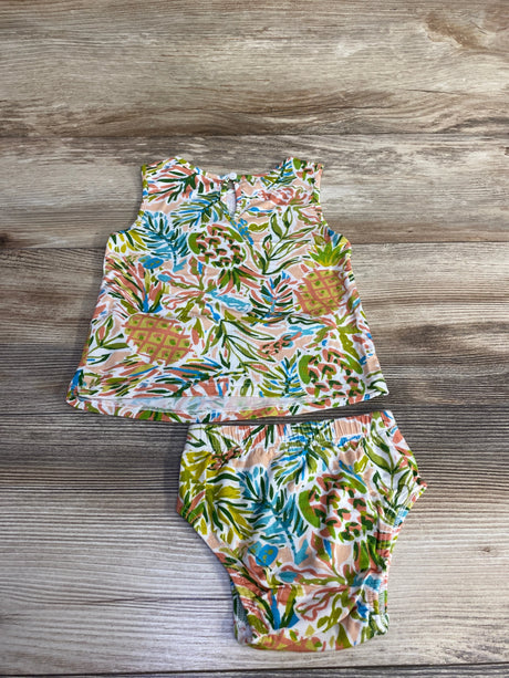 2pc Pineapple Dress & Bloomers sz Newborn - Me n Mommy To Be
