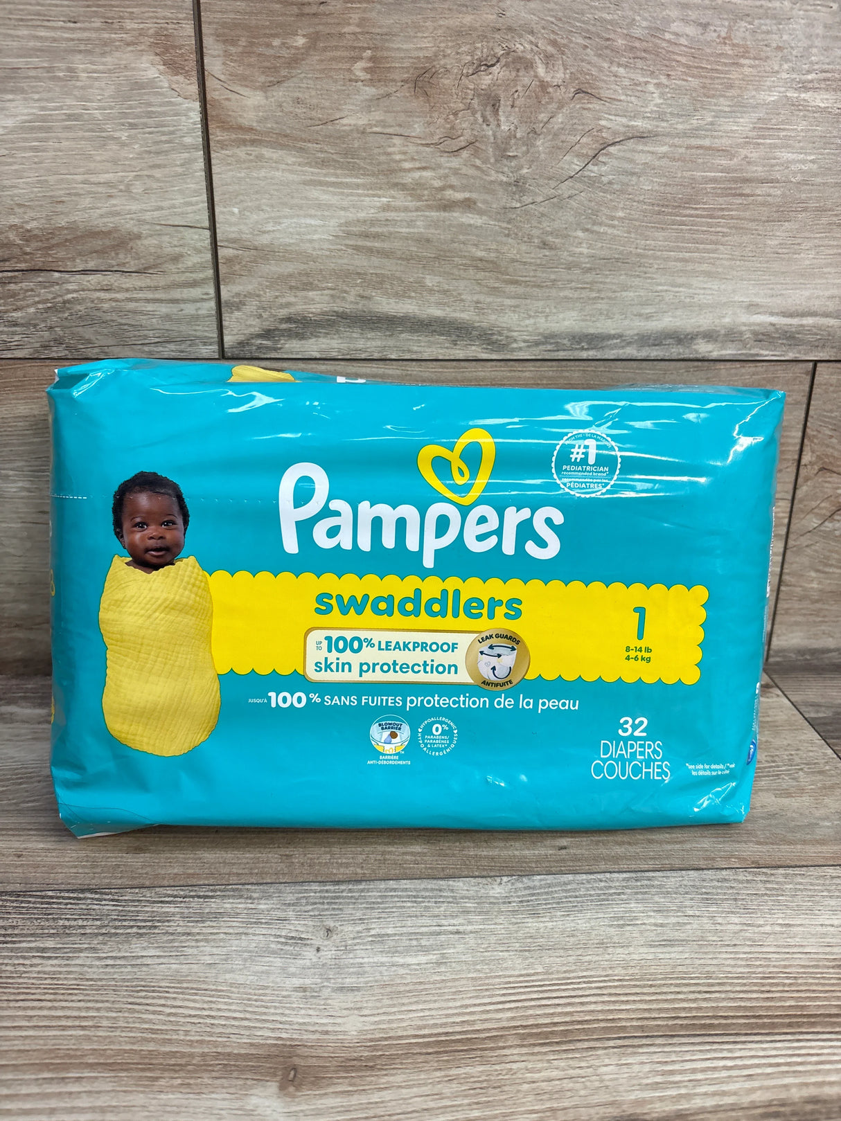 NEW Pampers Swaddlers Diapers Size 1 32ct.