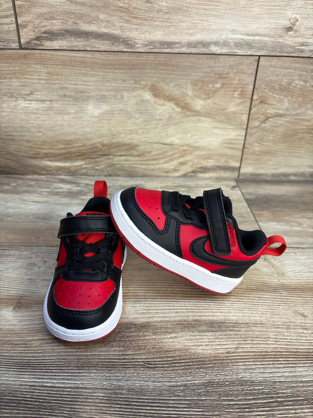 Nike Court Borough Recraft TD 'University Red Black' Sneakers sz 5c