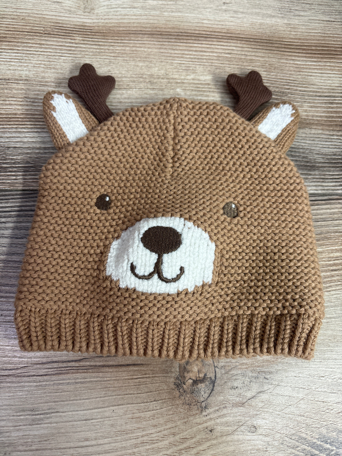 Carter's Knit Reindeer Cap Brown sz 3-9m