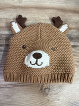 Carter's Knit Reindeer Cap Brown sz 3-9m