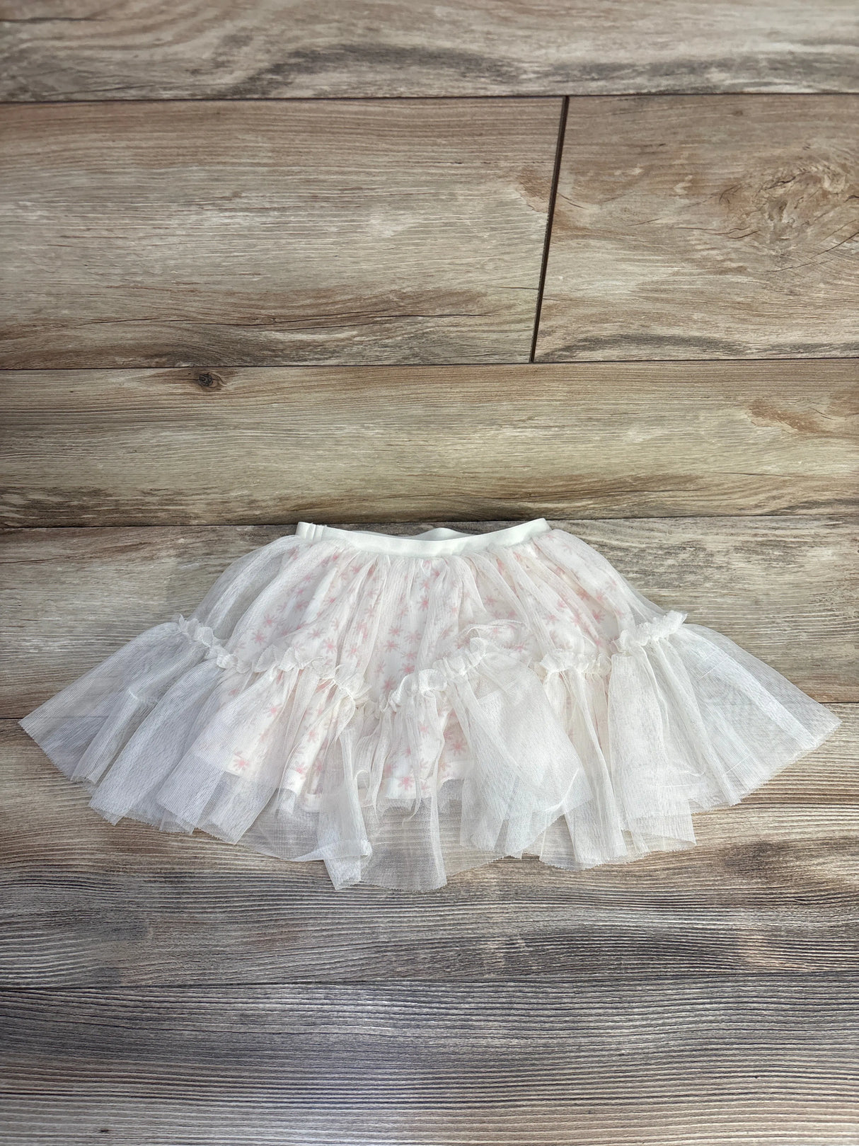 Old Navy Floral White Tulle Skirt sz 3T