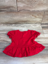 Janie & Jack Bow Peplum Top Red sz 2T