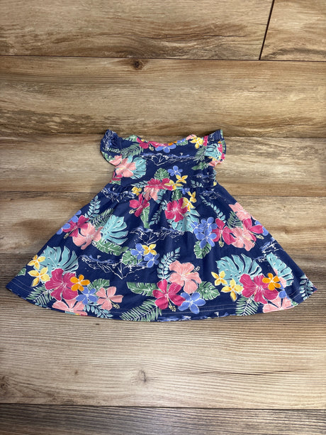 Picapino Floral Dress Blue sz 12m - Me n Mommy To Be