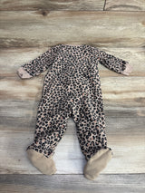 Carter's Leopard Print Blanket Sleeper Tan sz 6m