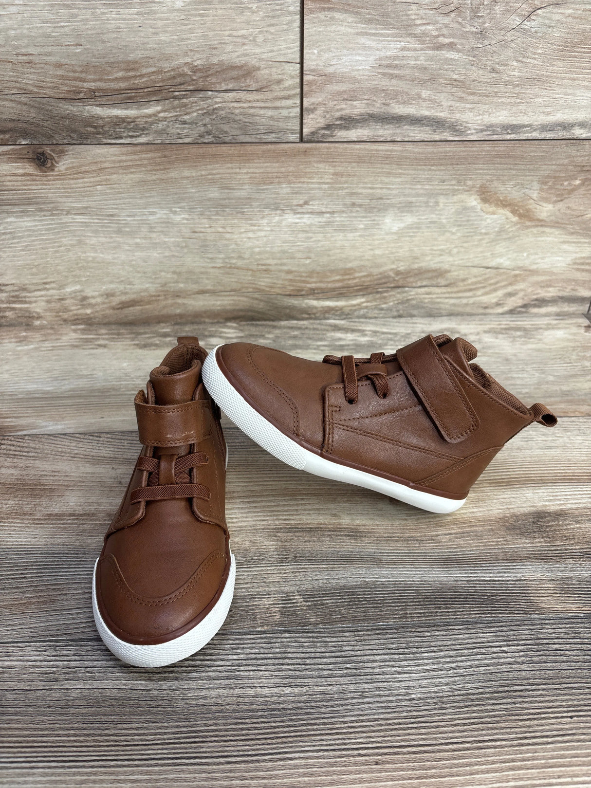 Wonder Nation Casual High Top Sneakers Brown sz 11c