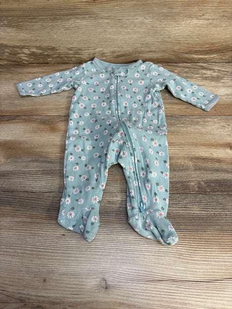 Carter's Floral Sleeper Blue sz 3m - Me n Mommy To Be