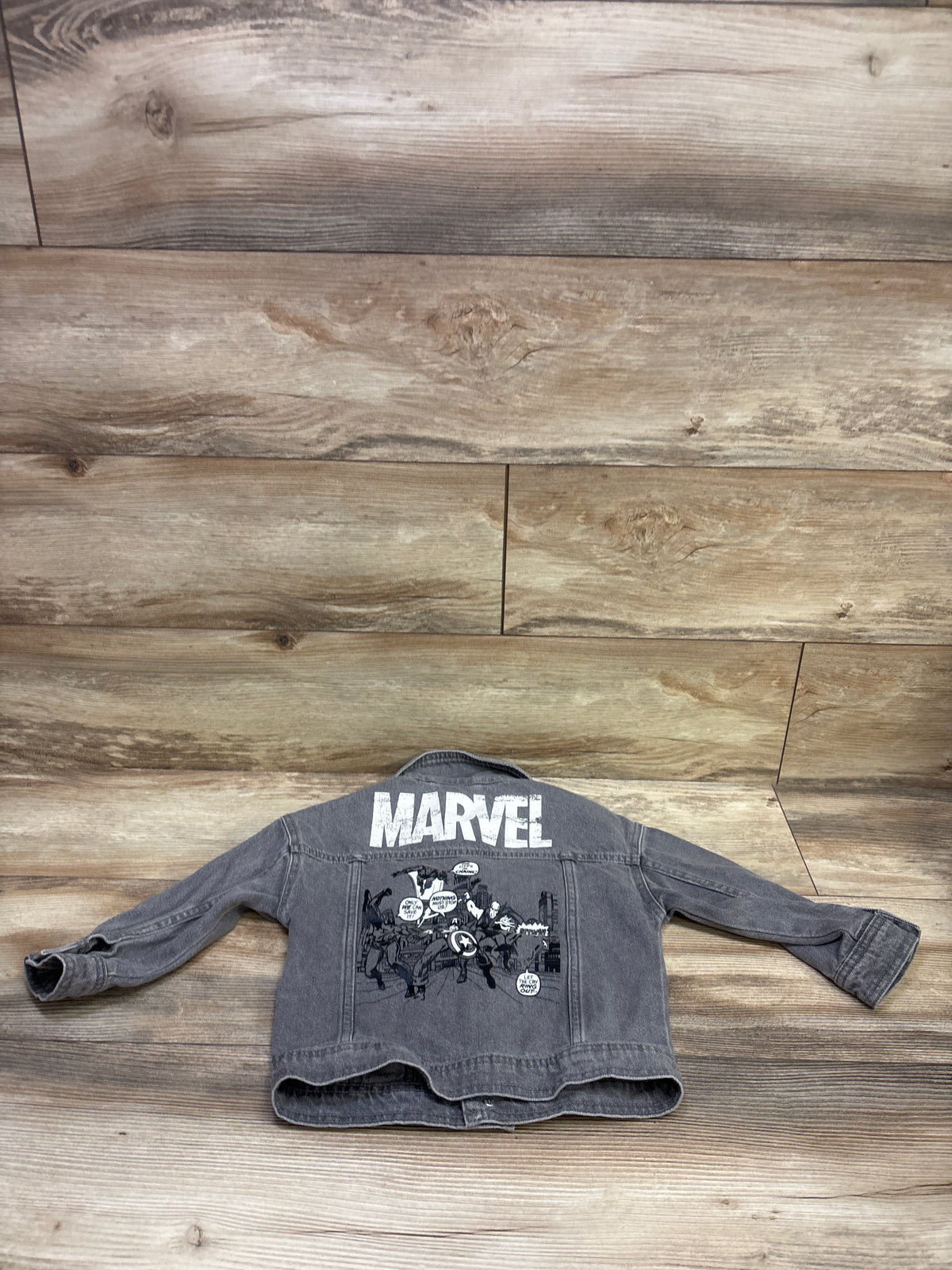 Marvel Comics Denim Jacket Grey sz 3T