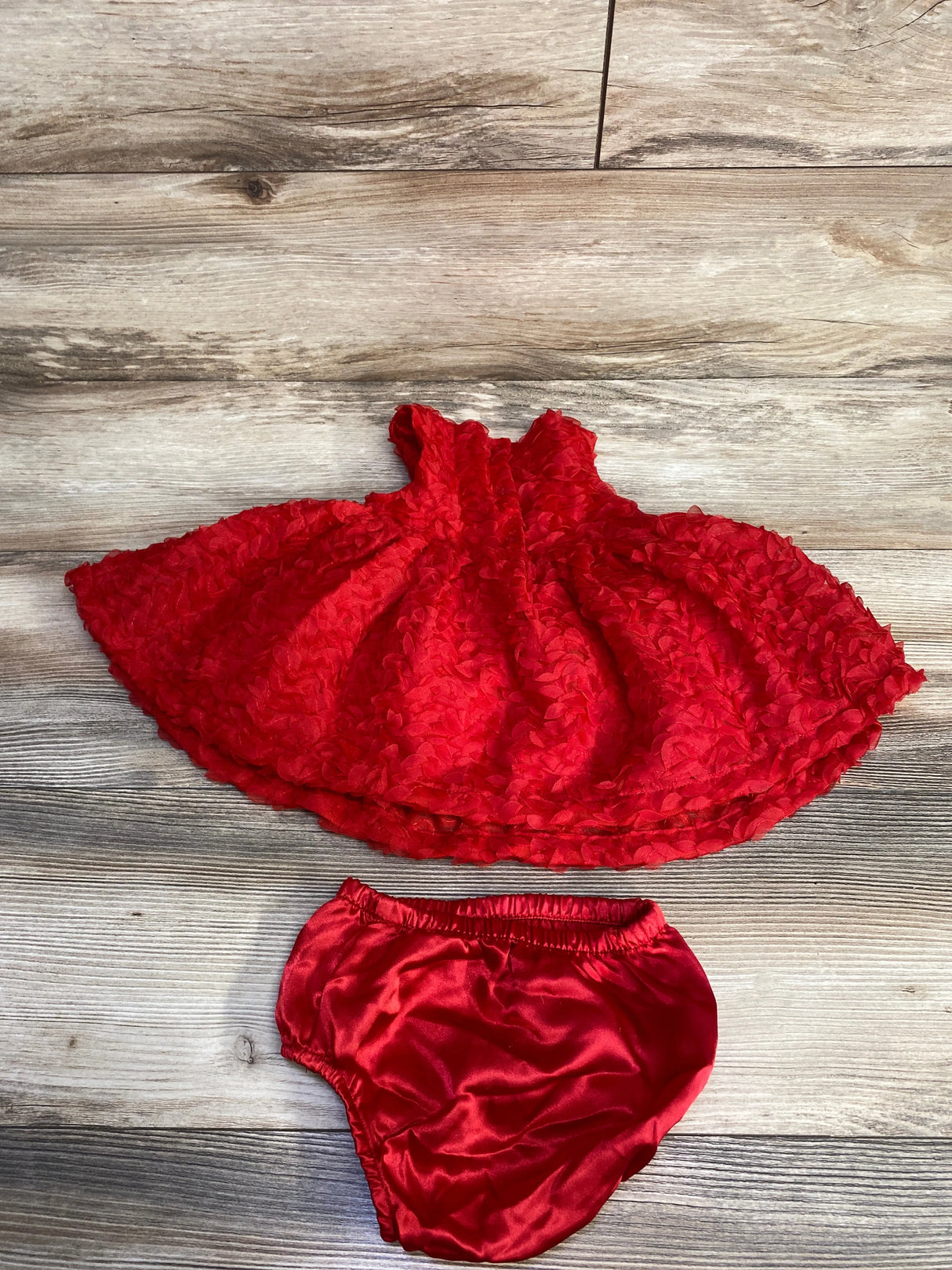 Cat & Jack 2pc Sleeveless Dress & Bloomers Red sz 6-9m