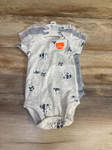 NEW Carter's 3pk Panda Bodysuits Grey sz 3m