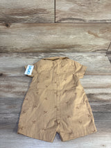 NEW Carter's Polo Romper Tan sz 3m