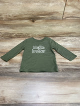 Cat & Jack Lovable Brother Shirt Green sz 18m