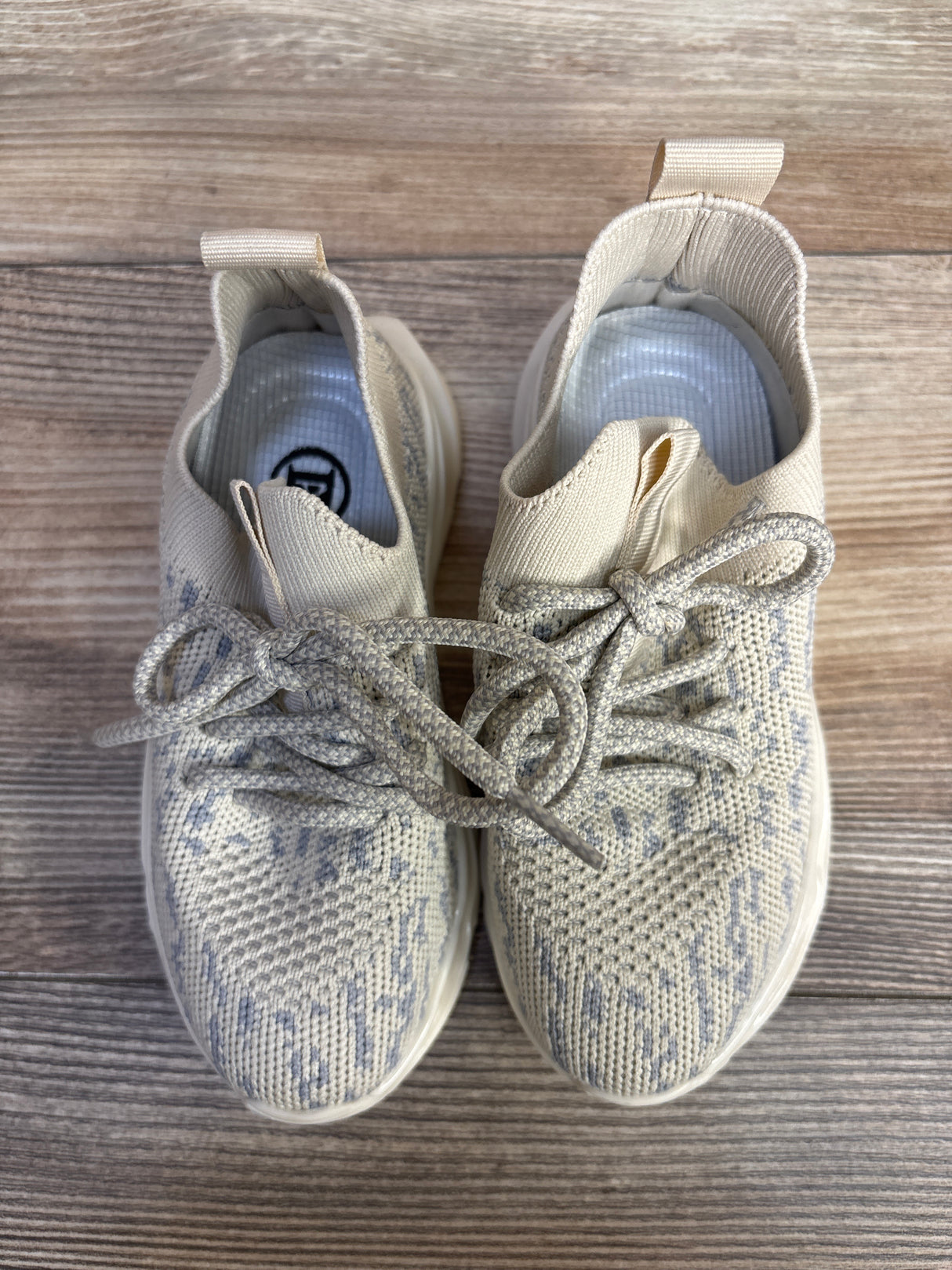 Dadawen Breathable Mesh Tennis Shoes, Beige sz 10c