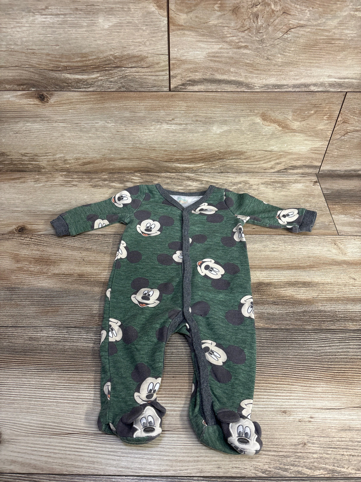 Disney Baby Mickey Mouse Coverall Green sz 0-3m