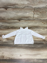 First Impressions Ruffle Collar Sweater White sz 24m