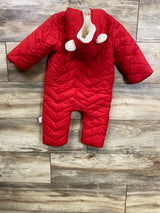 Dingdong's Closet Hooded Snowsuit Red sz 12-18m