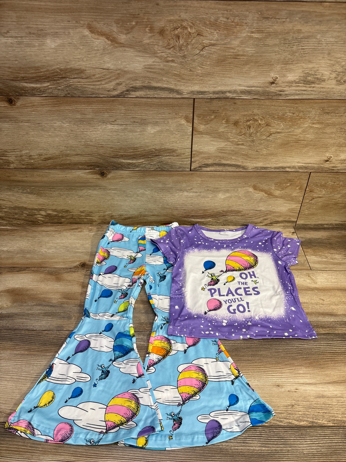 NWOT Dr. Seuss 2pc Oh, The Places You'll Go! Set Purple sz 4T
