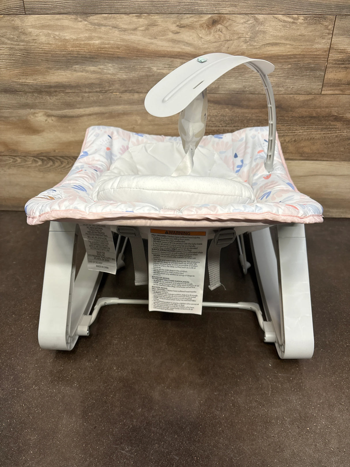 Ingenuity Keep Cozy 3-in-1 Grow with Me Baby Bouncer, Rocker & Toddler Seat Pink Burst - Me n Mommy To Be