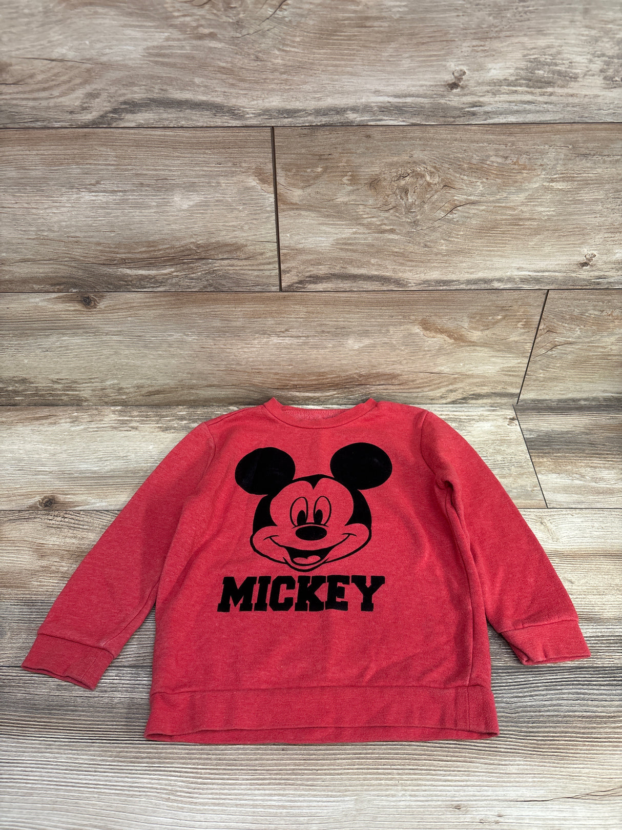 Disney Mickey Mouse Pullover Sweatshirt Red sz 5T