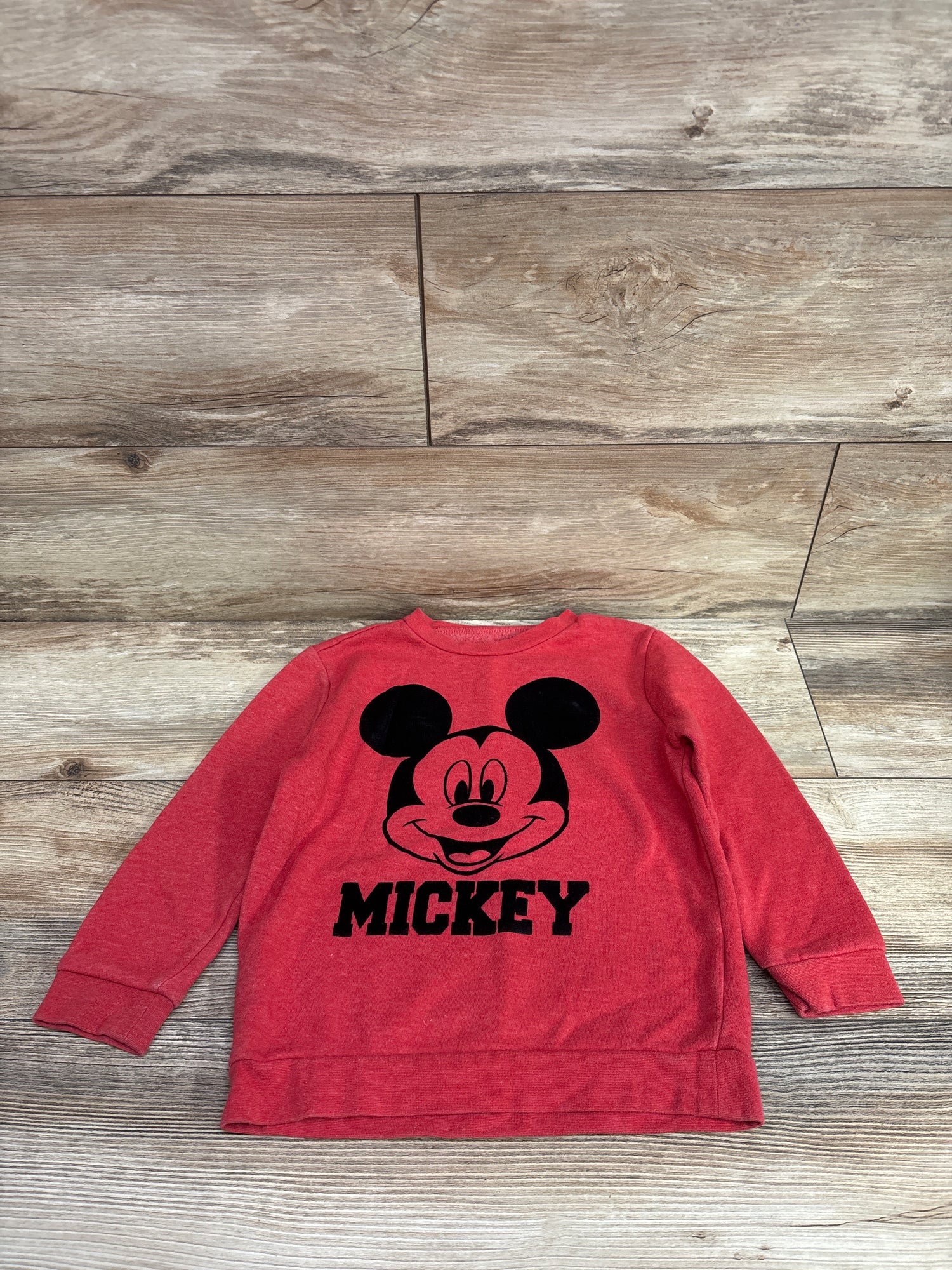 Disney Mickey Mouse Pullover Sweatshirt Red sz 5T