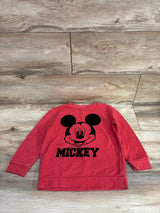 Disney Mickey Mouse Pullover Sweatshirt Red sz 5T